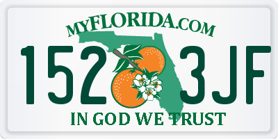 FL license plate 1523JF