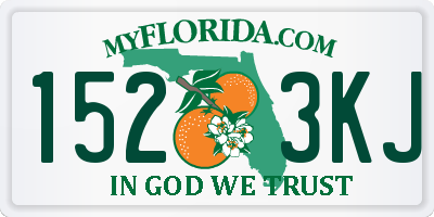 FL license plate 1523KJ