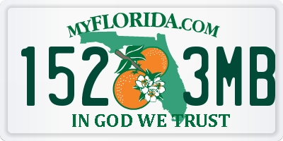 FL license plate 1523MB