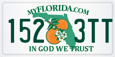 FL license plate 1523TT