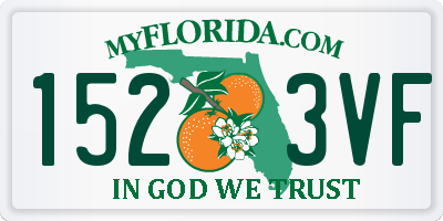 FL license plate 1523VF