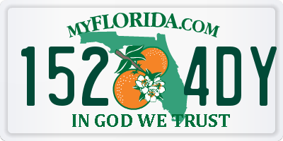 FL license plate 1524DY