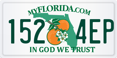 FL license plate 1524EP
