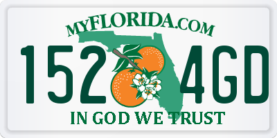 FL license plate 1524GD
