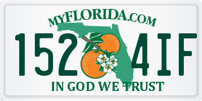 FL license plate 1524IF