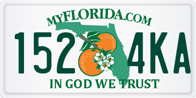 FL license plate 1524KA