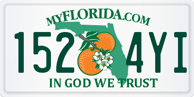 FL license plate 1524YI