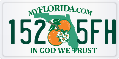 FL license plate 1525FH