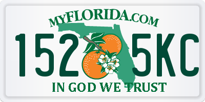 FL license plate 1525KC
