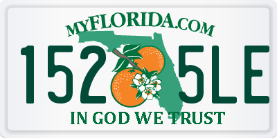 FL license plate 1525LE