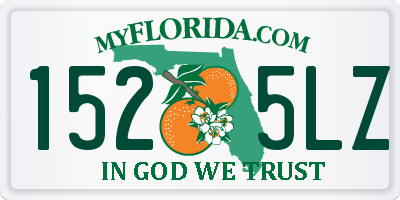 FL license plate 1525LZ