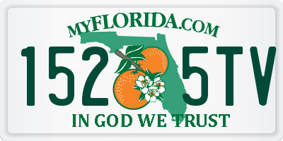 FL license plate 1525TV