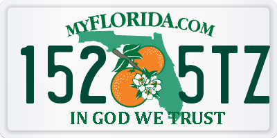 FL license plate 1525TZ