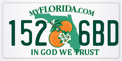 FL license plate 1526BD