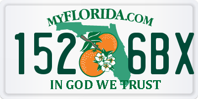 FL license plate 1526BX