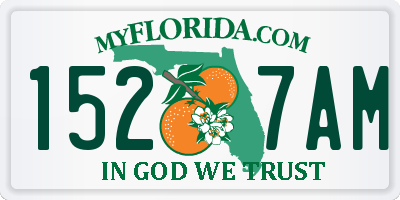 FL license plate 1527AM