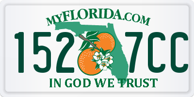 FL license plate 1527CC