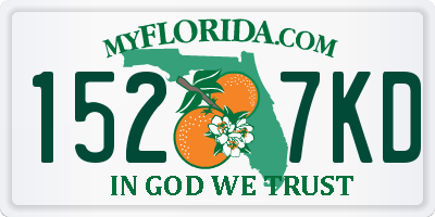 FL license plate 1527KD