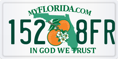 FL license plate 1528FR