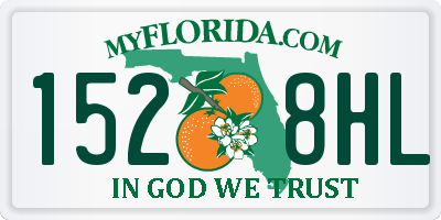 FL license plate 1528HL