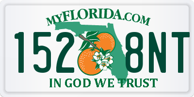 FL license plate 1528NT