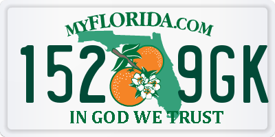FL license plate 1529GK