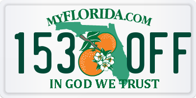 FL license plate 1530FF