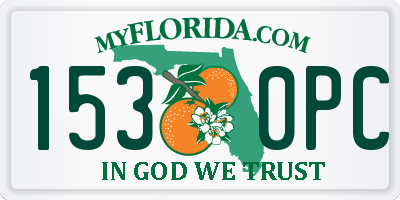 FL license plate 1530PC