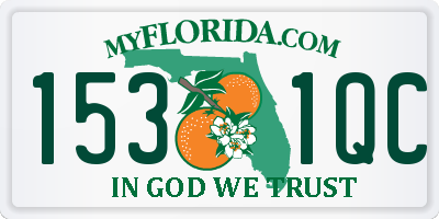 FL license plate 1531QC