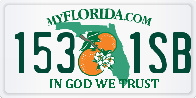 FL license plate 1531SB