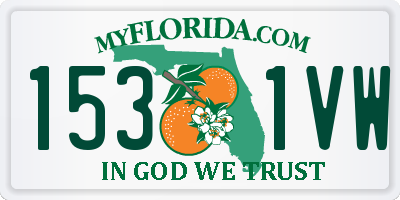 FL license plate 1531VW