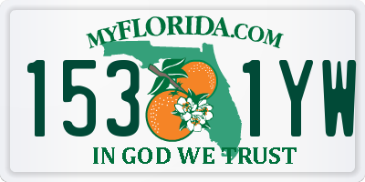 FL license plate 1531YW