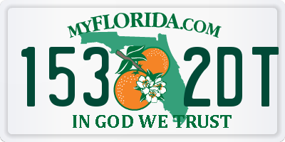 FL license plate 1532DT