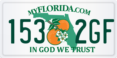 FL license plate 1532GF