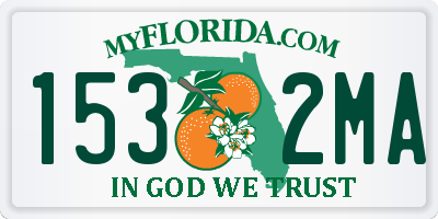 FL license plate 1532MA