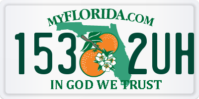 FL license plate 1532UH
