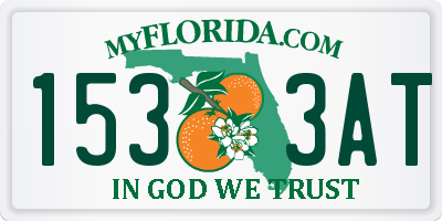 FL license plate 1533AT