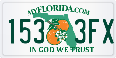 FL license plate 1533FX