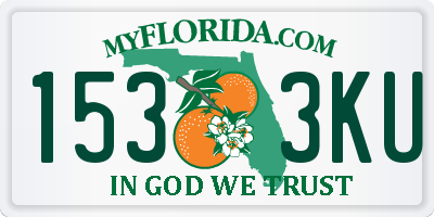 FL license plate 1533KU