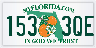 FL license plate 1533QE