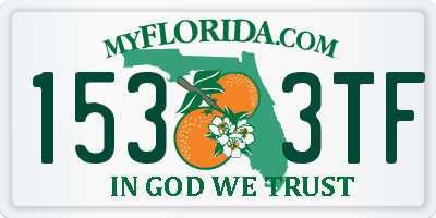 FL license plate 1533TF