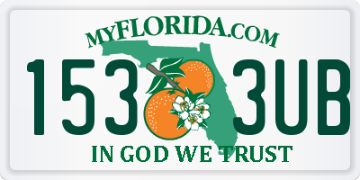FL license plate 1533UB