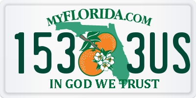 FL license plate 1533US