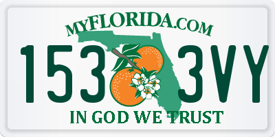 FL license plate 1533VY