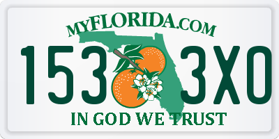 FL license plate 1533XO