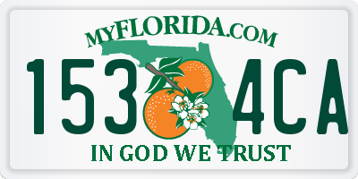 FL license plate 1534CA