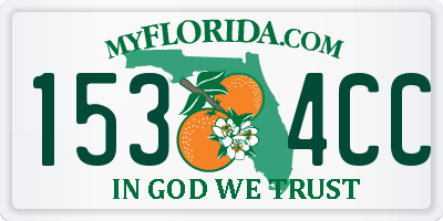 FL license plate 1534CC