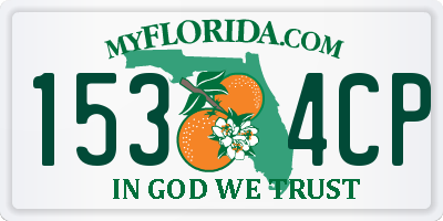 FL license plate 1534CP
