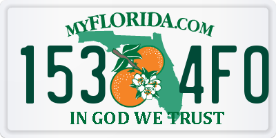 FL license plate 1534FO