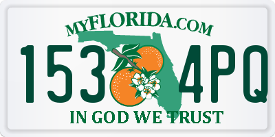 FL license plate 1534PQ